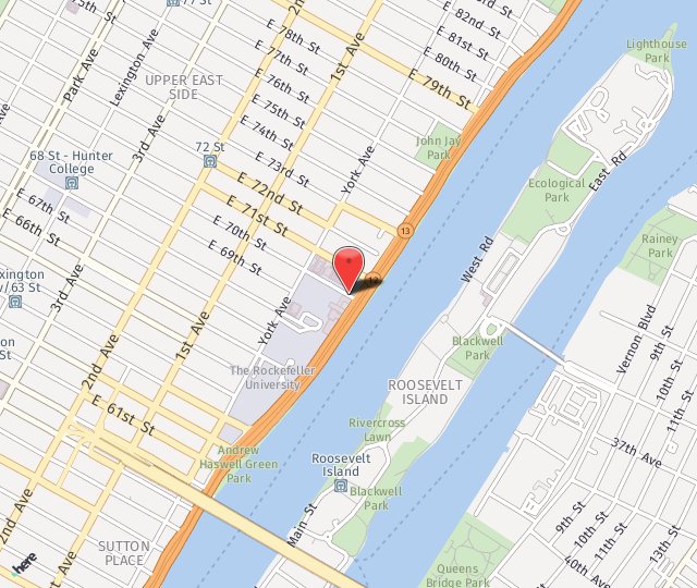 Location Map: 535 East 70th Street New York, NY 10021